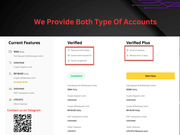 Buy Verified Binance Accounts